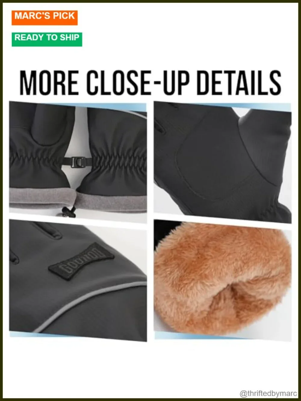 Thermal Insulated Waterproof Windproof Touch Screen Gloves